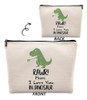 Dwept Rawr Significa Te Amo En Bolsa De Cosméticos De Dinosa 1