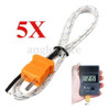 5pcs Alambre Del Termopar Tipo K Para Termometro Digital Son 1