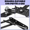 Bisagra Para Mesa Elevable X 220mm Negro A Piston X Par 40kg 4