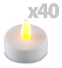 Vela Led X 40 Unidades Calidad Decoracion Souvenier Con Pila 1