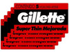 Gillette Roja Super Thin Mejorada Hojas Afeitar X 25 0