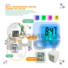 Reloj Despertador Digital Cambia De Color, Temp Fecha 13076 1