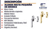 Cierre Aldaba Recta Bronce Platil 3