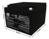 Batería12v 26ah Recargable Grupo Electrógeno Generadores 0