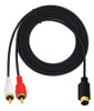 Cable Divisor Mini Din A Rca, Chapado En Oro De 4 Pines 2 Cable Divisor Mini Din A Rca, Chapado En Oro De 4 Pines 2