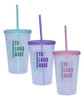 10 Vasos Noa Glitter C/sorbete Personalizado Logo Souvenir 1