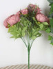 Flores Artificiales De Seda - Ramo De Peonias - 12 1