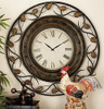 Deco 79 57720 Reloj De Pared De Metal Para Rastrear El Tiemp 3