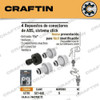 Juego Adaptador P/ Acoples Rapido Hembra Macho 3/4 3