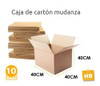 Caja Carton Mudanza Embalaje 40x40x40 Reforzada Premium X10u 5