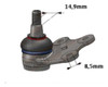 Rotula De Suspension Vw Fox (2003-2013) Derecha  11824 1