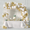 Arco Organico Globos Dorado Blanco Bodas Aniversario 3