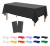 Mantel De Mesa Negro Rectangular, 137x274 Cm, 2 Piezas 0 Mantel De Mesa Negro Rectangular, 137x274 Cm, 2 Piezas 0