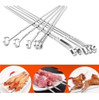 Set X 12 Palillos Brochette Metal Parrilla Brochetera Pincho 1