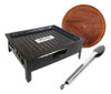 Juego Asador Parrilla Brasero Platos Algarrobo + Regalo Hsk 0