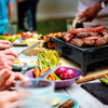 Juego Asador Parrilla Brasero Platos Algarrobo + Regalo Hsk 7
