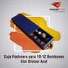 Caja Para Bombones Fosforera Divisor 10-12 U Pack X100 Azul 2