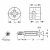Conjunto Minifix Para Placa 18mm X 100 Unidades Eurohard 1