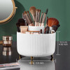 Organizador De Brochas De Maquillaje Rotatorio Blanco 6