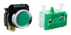 Botonera Pulsador Verde Rasante C/ Contacto Na Aea Ø22mm 0