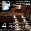 4x Solar Led Garden Patio Step Escalera De Pared Luces De Pa 5