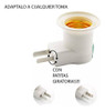 Set Luz Foco Giratorio + Adaptador Porta Lampara Boton On Of 2