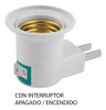 Set Luz Foco Giratorio + Adaptador Porta Lampara Boton On Of 5