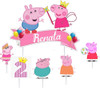 Adorno Torta Cake Topper  Personalizado Rainbow Y Sus Amigos 5