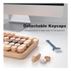 Knowsqt Combo Teclado Y Mouse Inalámbricos, Té Con Leche, 4