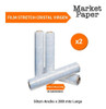 Film Stretch Virgen 50cm Cristal Rollo 5kg Pack X2 1