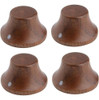 Kaish 4-pack Perillas De Madera Lp / Strat Style Bell Knobs 0