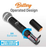 Sistema De Micrófono Inalámbrico Uhf Portátil - Juego De Mic 1