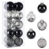 20 Bolas Para Arbol De Navidad Elegantes 80mm - Negro 0 20 Bolas Para Arbol De Navidad Elegantes 80mm - Negro 0