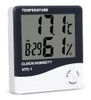 Termómetro De Pared Digital Control De Humedad Reloj Alarma® 0