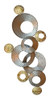 Figura Abstracta Círculos Textura Pared Metal Campoamor Deco 0