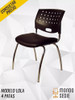 Silla Diseño Giratoria Cromada Oficina Asiento Tapizado Pc 6