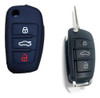 Cubre Volante + Funda Llave Silicona - Audi 3 Botones Gris 4 Cubre Volante + Funda Llave Silicona - Audi 3 Botones Gris 4