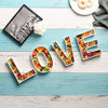 Plato Decorativo Ceramica Blanca Letra G 4