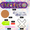 Kit Pintura Por Diamantes Posavasos De Diseños Varios - 18 1
