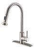 ~? Hotis Grifo De Cocina Con Pulverizador Pull-down, Acero I 0