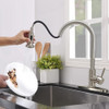 ~? Hotis Grifo De Cocina Con Pulverizador Pull-down, Acero I 3
