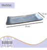 Plato Fuente Rectangular Larga Fundición De Aluminio 34x13cm 1