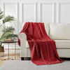 Ropa De Cama Longhui Algodon Vino Rojo Cable Manta Tejida P 5 Ropa De Cama Longhui Algodon Vino Rojo Cable Manta Tejida P 5