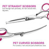 Set De Tijeras Profesional Para Peluqueria Canina Tinmarda 3