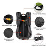 Mochila Con Indicadores Led Y Control Manillar De La Bici ® 3