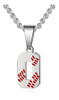 Collar Con Numero De Acero Inoxidable 0