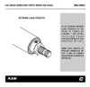 Columna De Direccion Para Extractor Volante 80mm Raw Parts 4