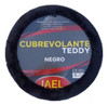 Funda Cubre Volante 38 Cm Peluche Negro Auto Camioneta Coche 0