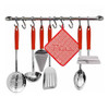 Barral Hierro Para Utensilios De Cocina Más 12 Ganchos !! 0