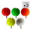 Boyas Plastico Yoyo Paraf 15 Mm Juego X 3 Unidades Pesca 0